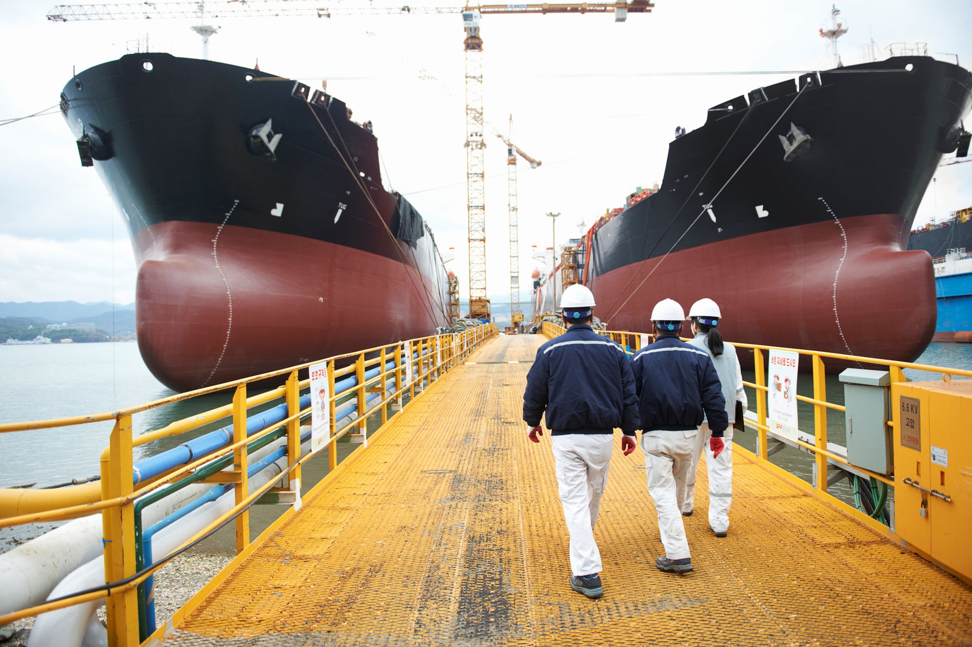 A cadet apprentice learns vessel operations and safety management onboard North Sea Shipping.